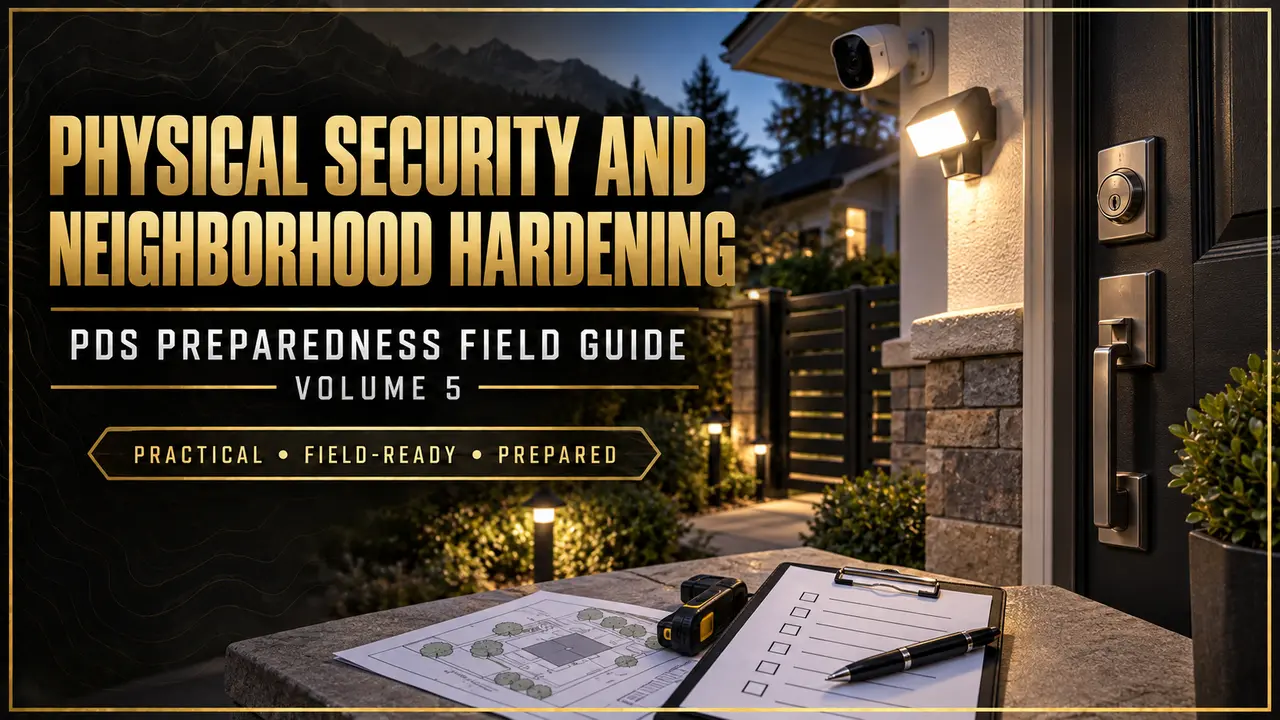 Physical Security and Neighborhood Hardening, PDS Preparedness Field Guide Volume 5